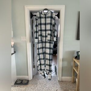 3XL adult plaid onsie